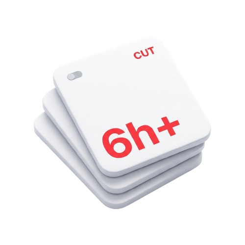 Stacked production cards
